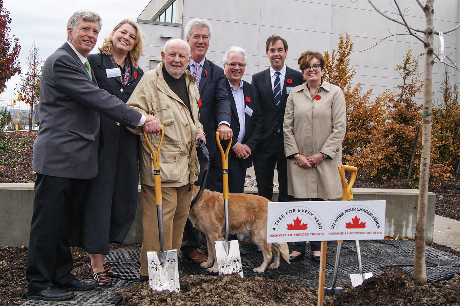 Exciting ceremonies begin Highway of Heroes tree project