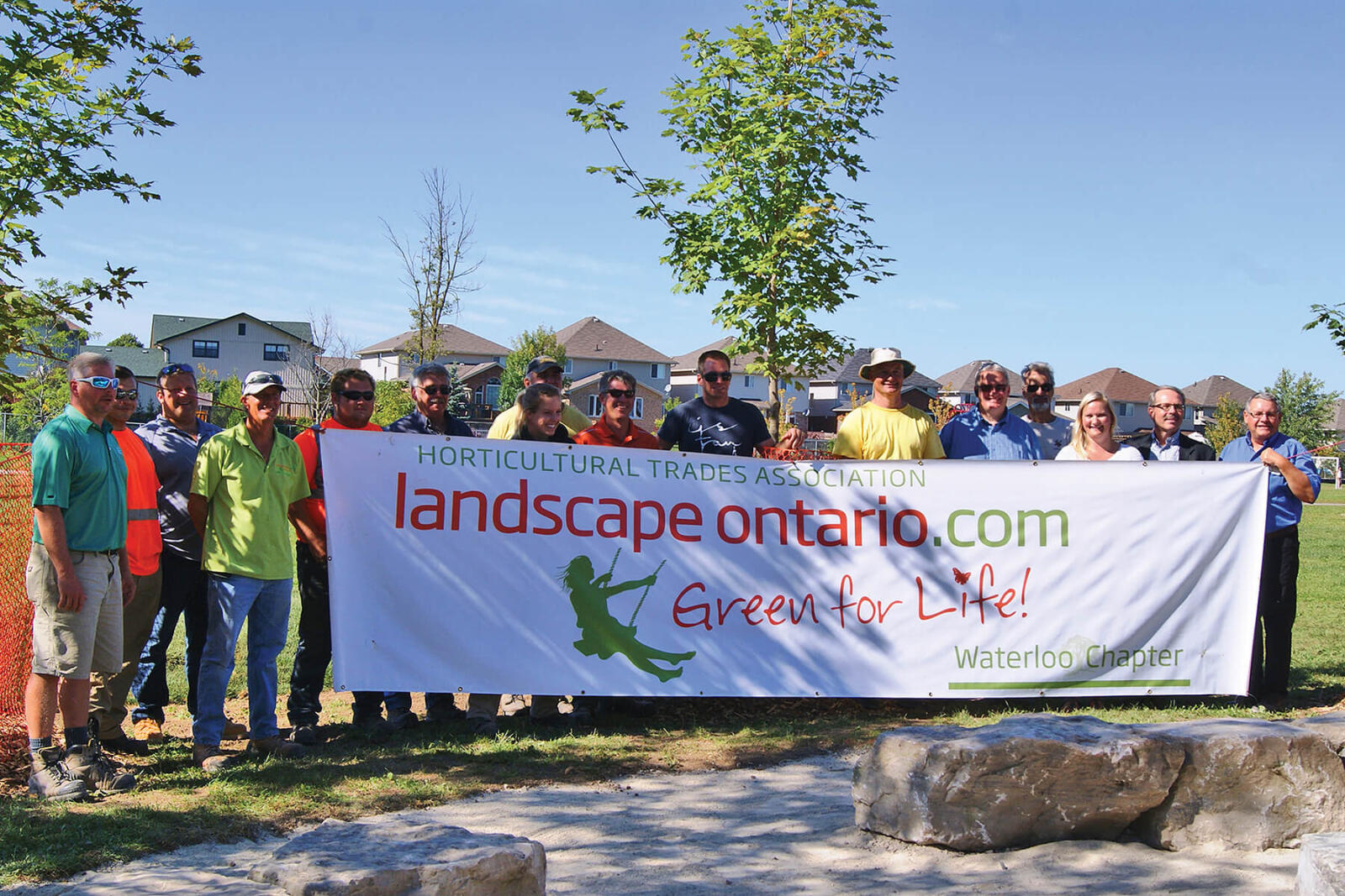 Members of the Waterloo Chapter were on hand to officially open the outdoor classroom at Sir Isaac Brock Public School in Guelph.