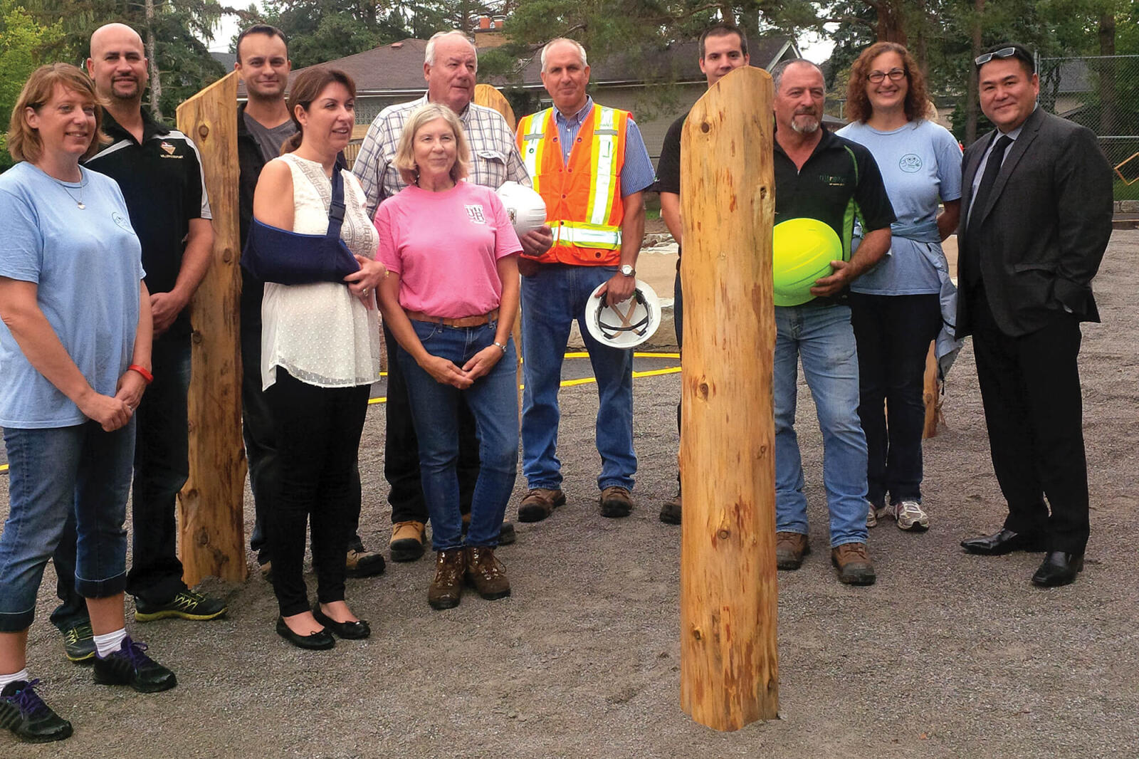 It was a proud time for members of Toronto Chapter when they took part in the official opening of the first universally accessible school yard at James Robinson Public School in Markham.