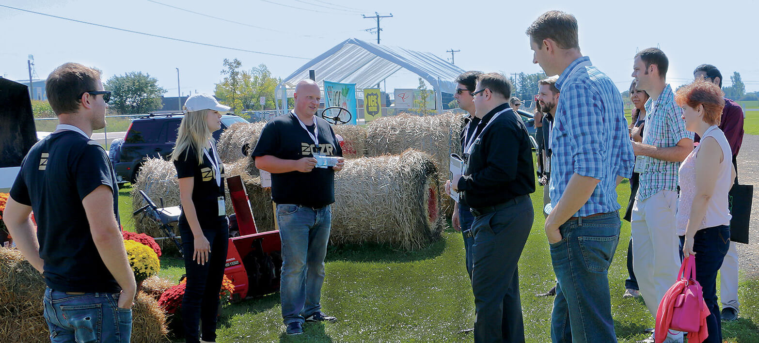 Fantastic weather blessed the outdoor trade show at Thrive’s Snowposium.