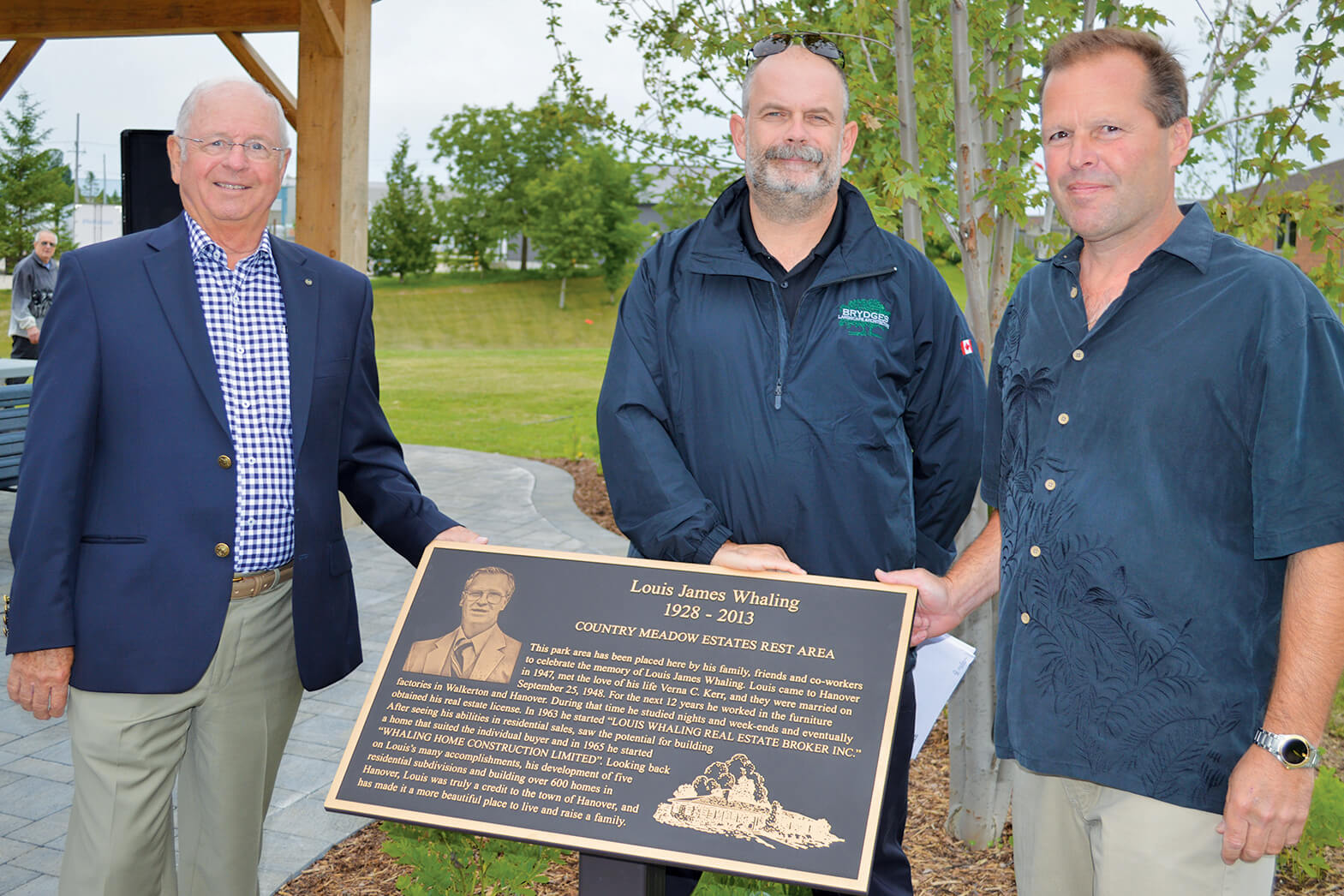 LO members help honour Hanover developer