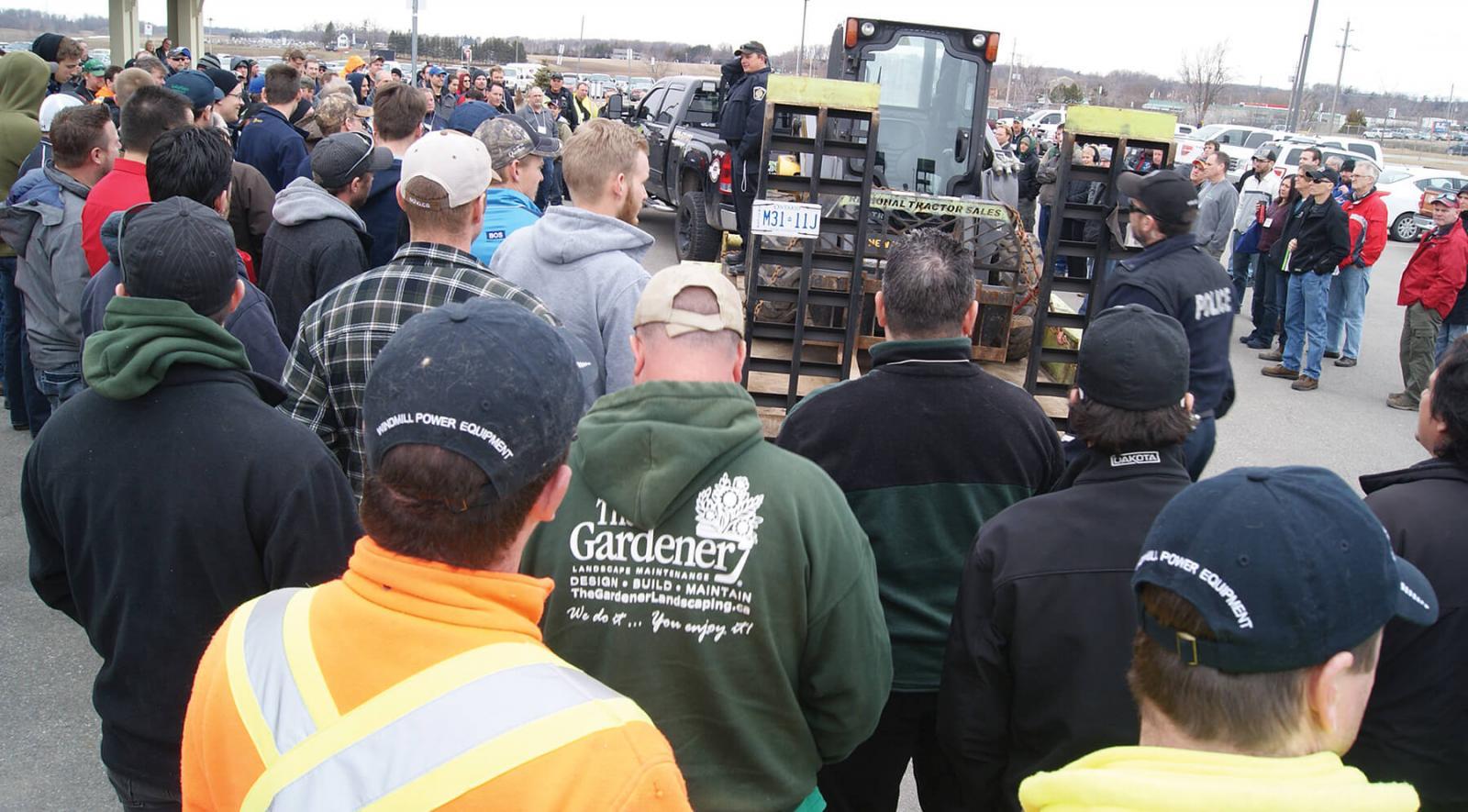 A hands-on truck inspection brought everyone outside during the Gear Up for Spring Event.