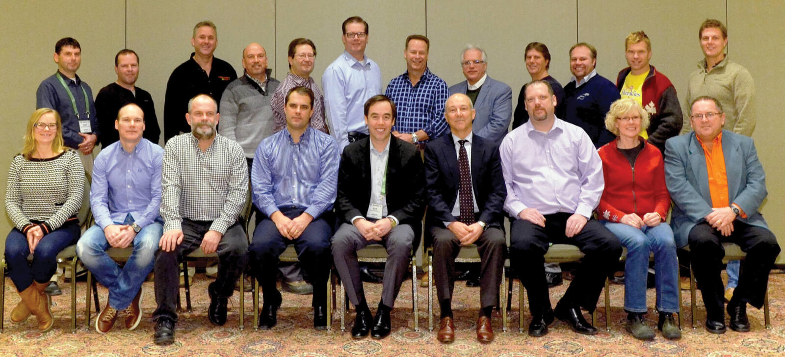 Members of the Landscape Ontario Provincial Board of Directors who gathered at the AGM on Jan. 7 at Congress.