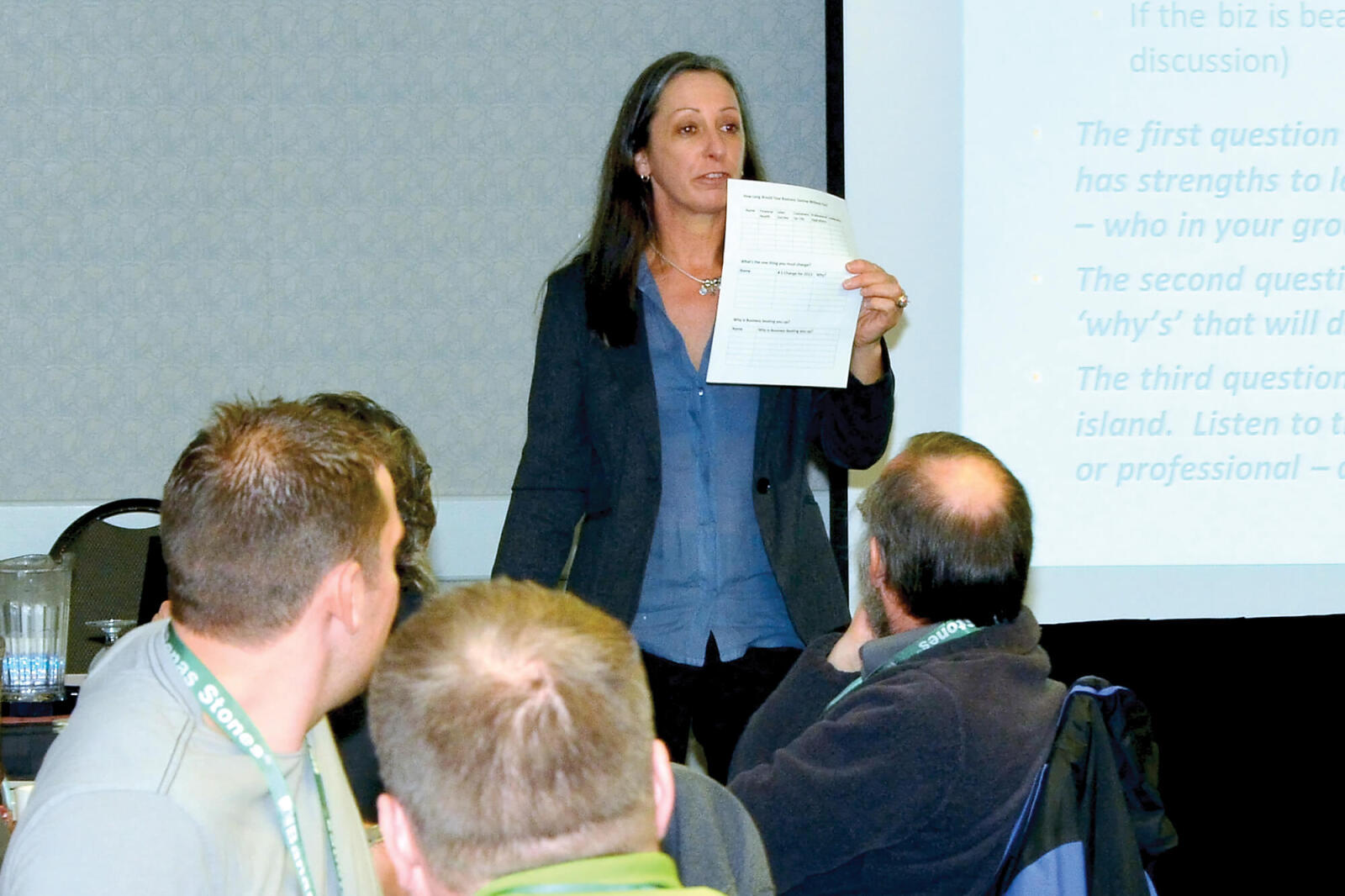 The author has some of her best ideas in front of a room full of her peers.