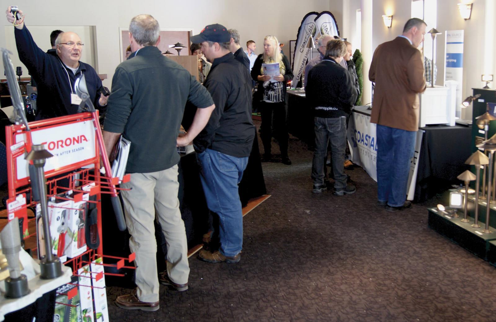 The exhibit area at this year’s lighting symposium was a big hit.