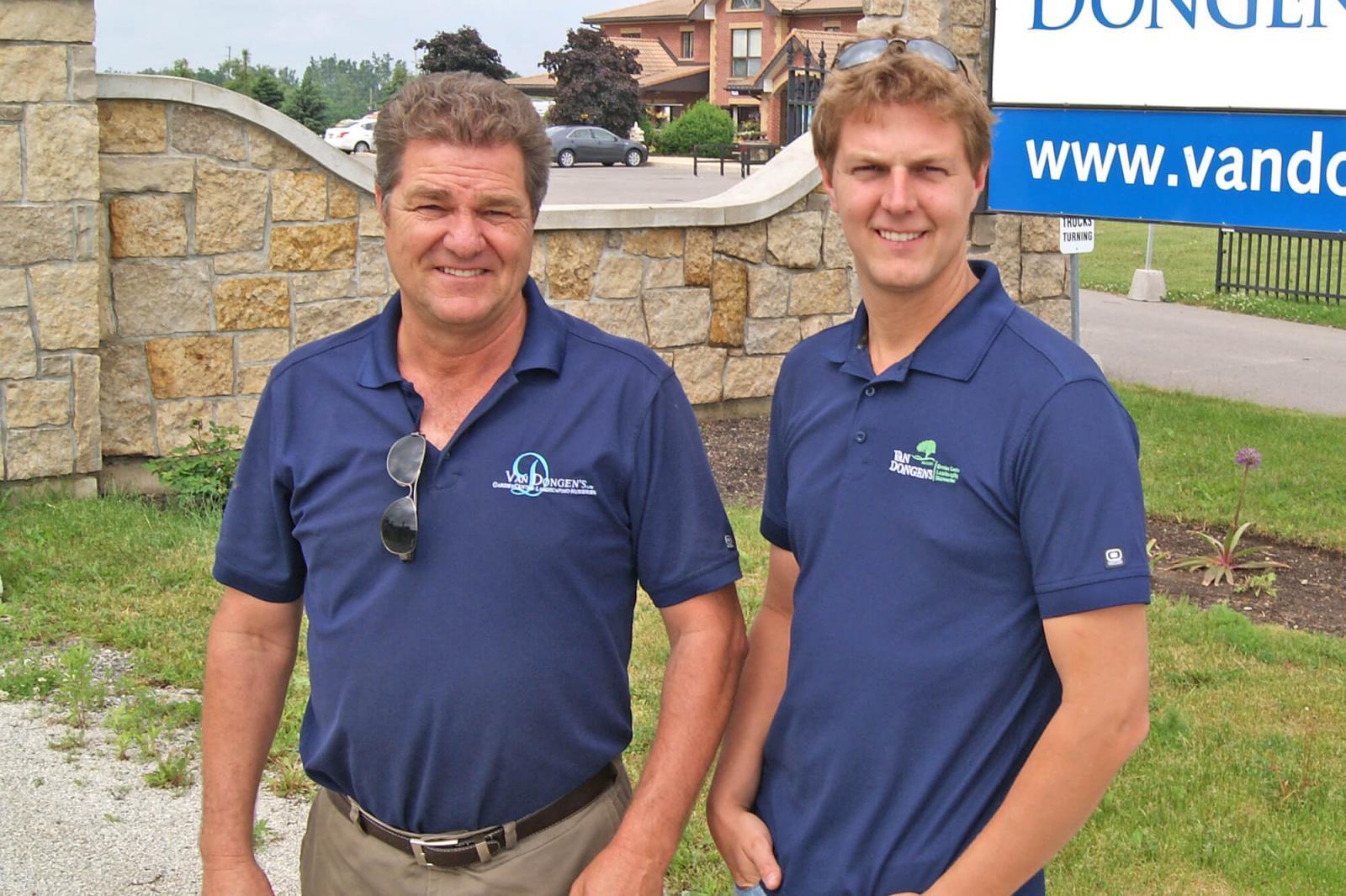 Adrian Van Dongen, president, and Michael Van Dongen, supervisor, are leading the garden centre into the future.