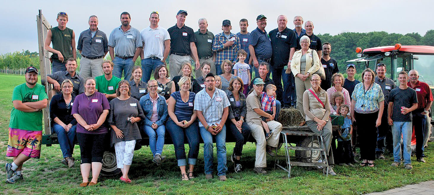 The first-ever Georgian Lakelands Barbecue was a huge success. Here members gather for a team photo at Clearview Nurseries which hosted the event.