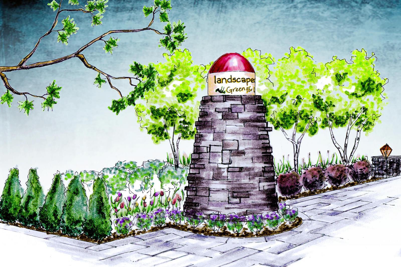 A dry stone lighthouse will be one of the main attractions at this year’s LO garden.