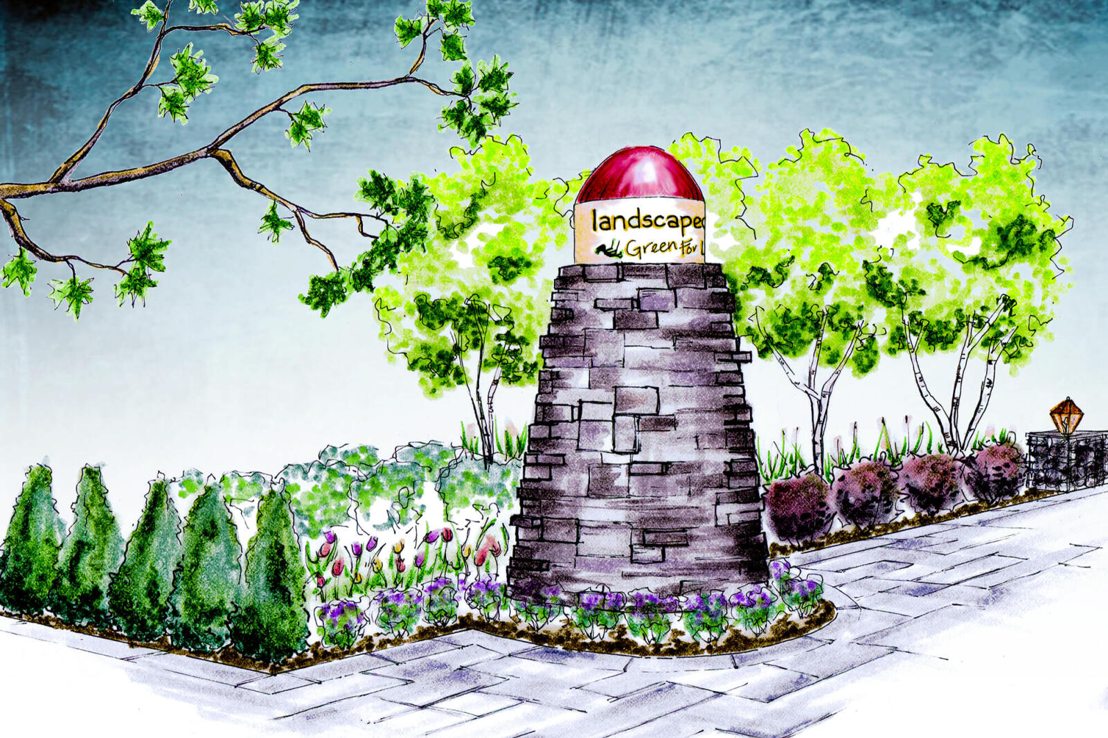 A dry stone lighthouse will be one of the main attractions at this year’s LO garden.