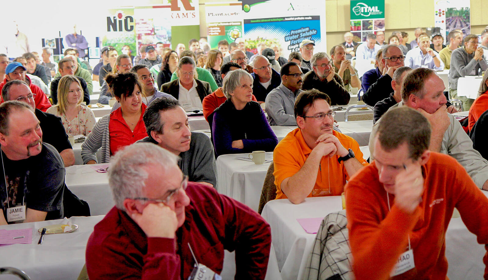 Nearly 200 nursery growers packed the Royal Canadian Legion Hall in Guelph.