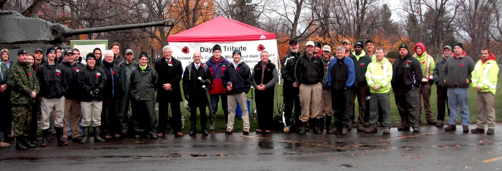 The Day of Tribute has become a major community-building project for the Ottawa Chapter.