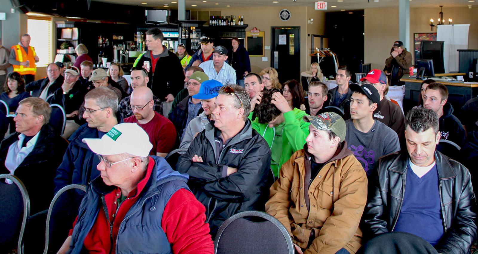 Georgian Lakelands Chapter organizers were pleased with the huge attendance at its Mar. 5 meeting.