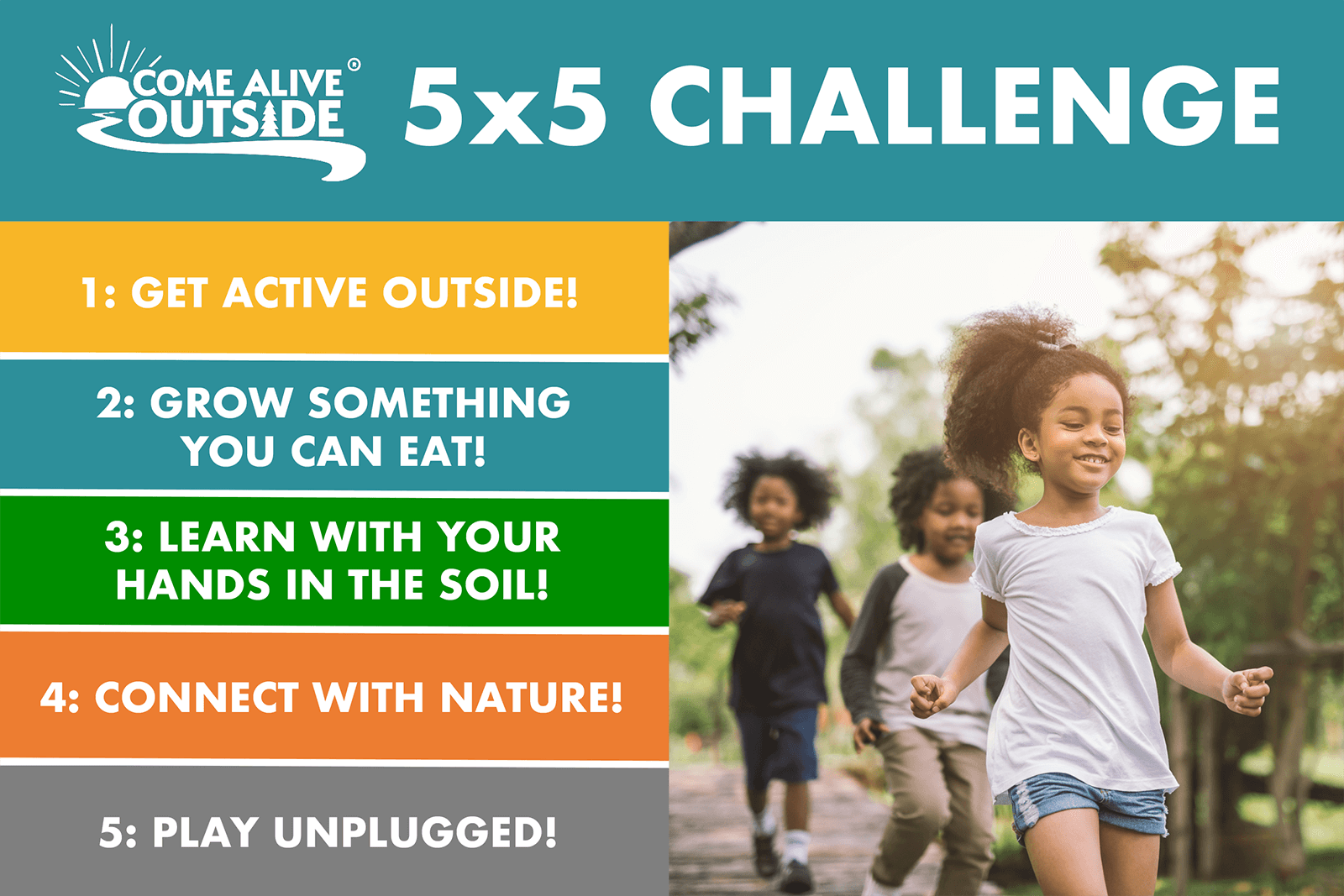 Come Alive Outside 5x5 Challenge