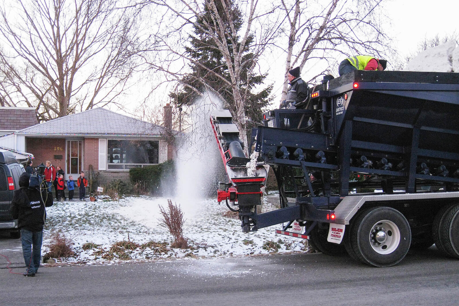 Giving the gift of snow.