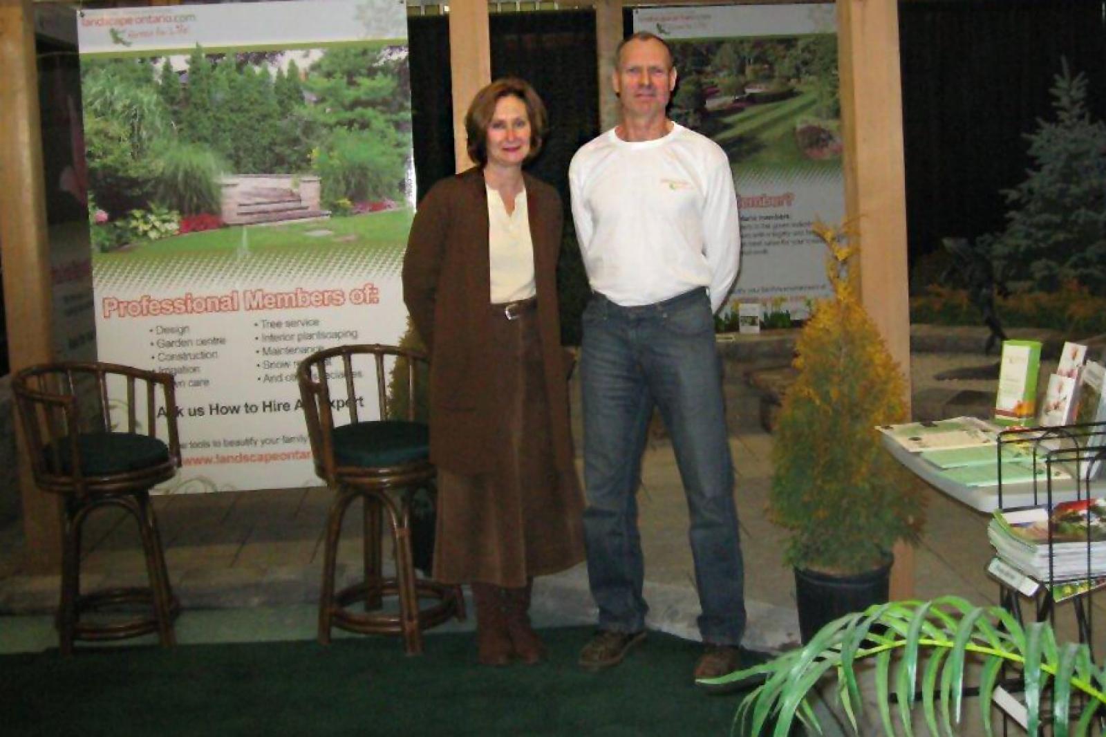 The London Chapter booth promoted LO members and the Chapter garden tour this July 9.