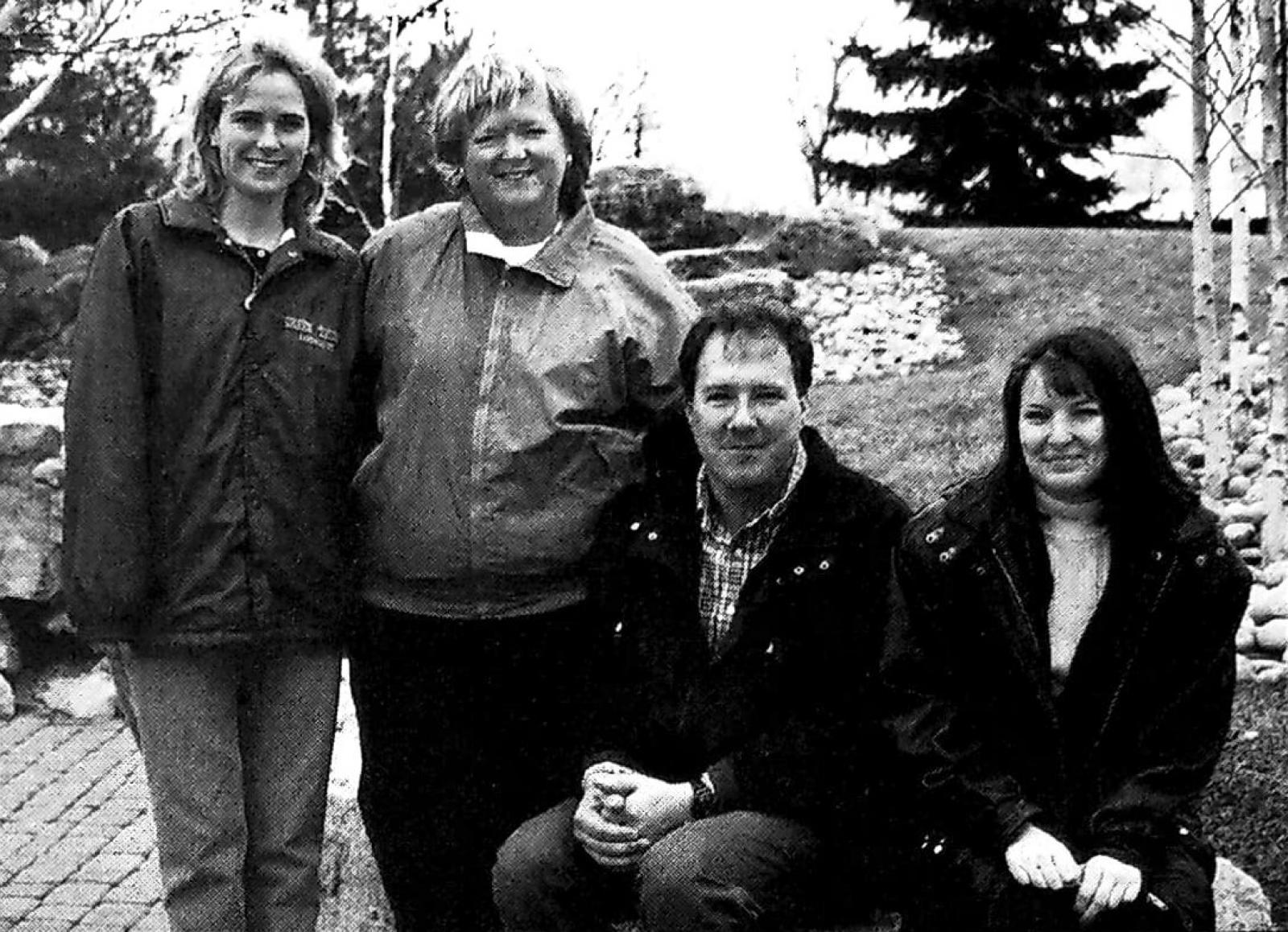 The management team at Green Thumb Landscaping, from left: Keri Thomas, Kathy Thomas, Todd Rainey and Melanie Girouard.