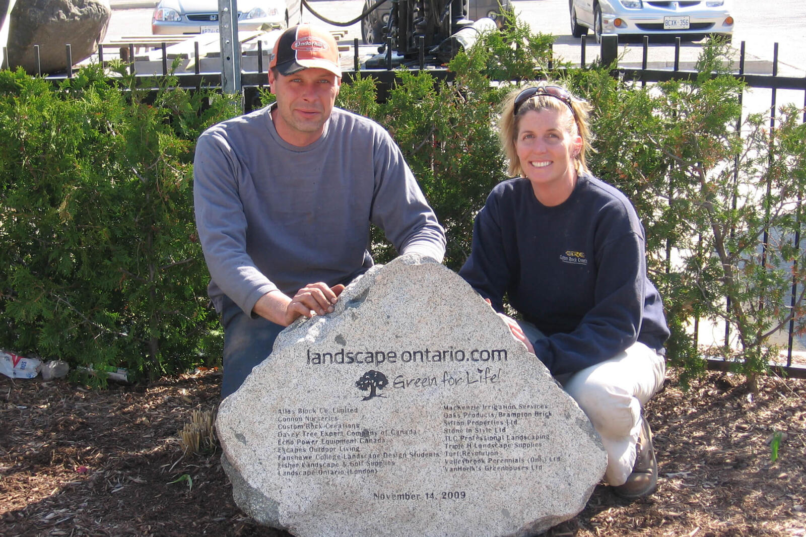 Placement of stone completes Global Garden