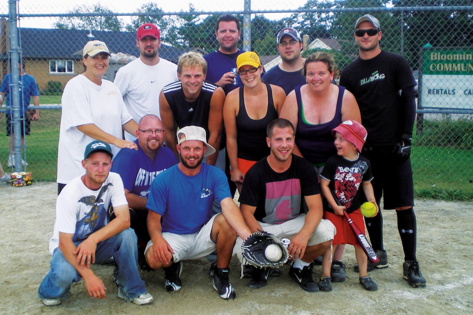 Moser Landscapes, winners of the 2010 Waterloo Chapter baseball tournament.