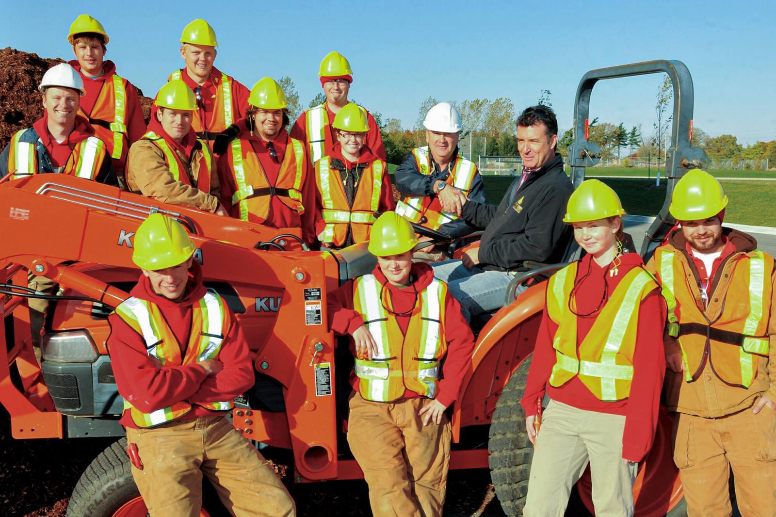 The online safety training has helped Fanshawe students become familiar with large equipment before they use it.
