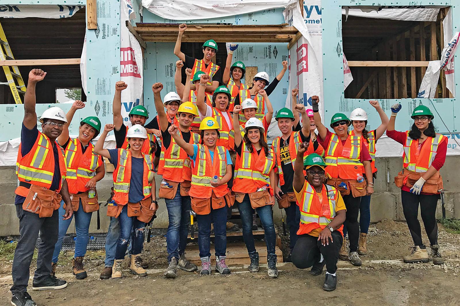 The staff at Decker Canada donated both time and skills for their ninth build to help Habitat for Humanity.