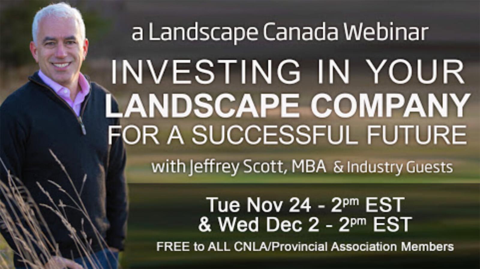 Investing in your landscape company webinar