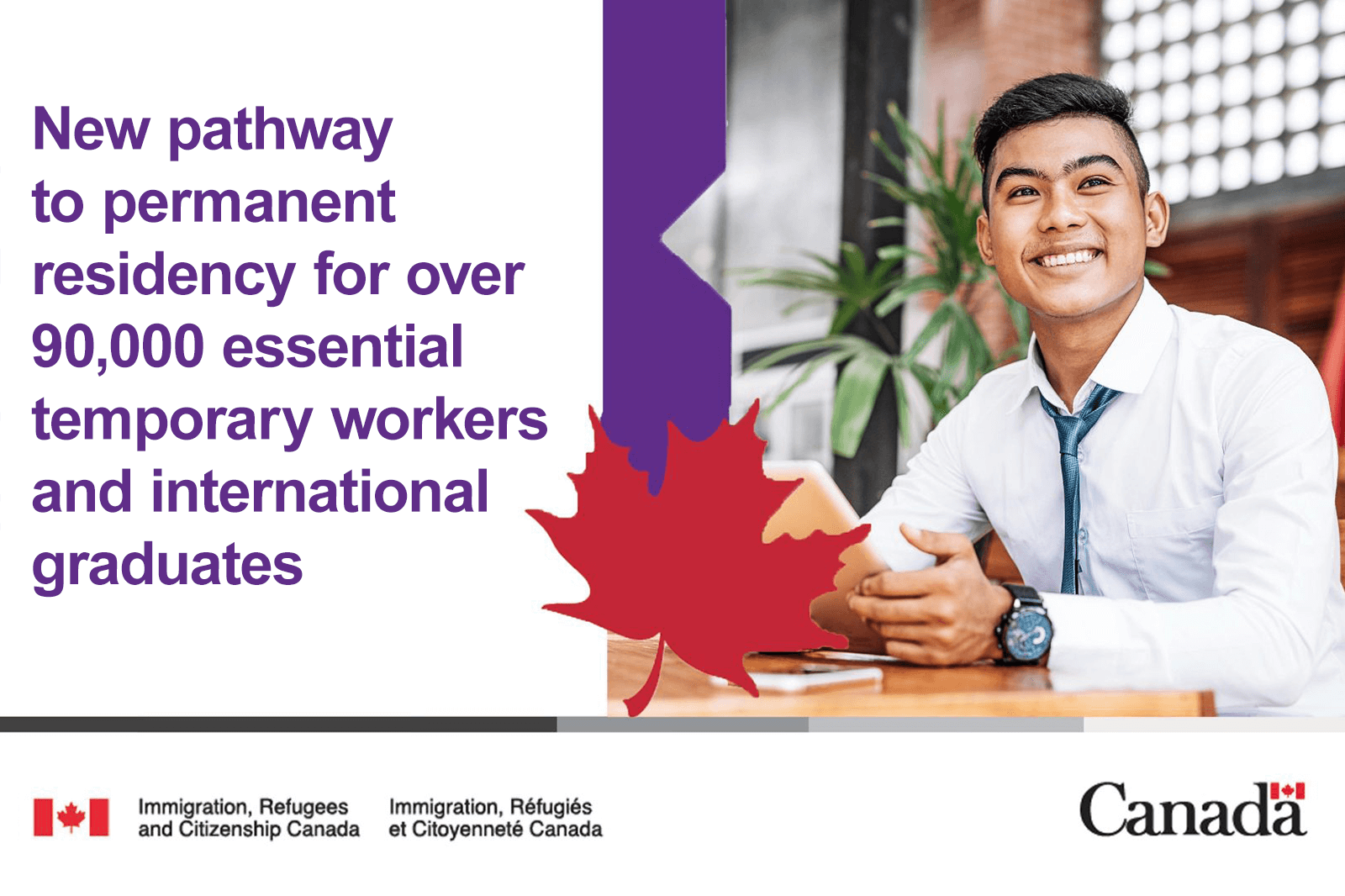 Permanent residence pathway now availabe for up to 90,000 temporary workers