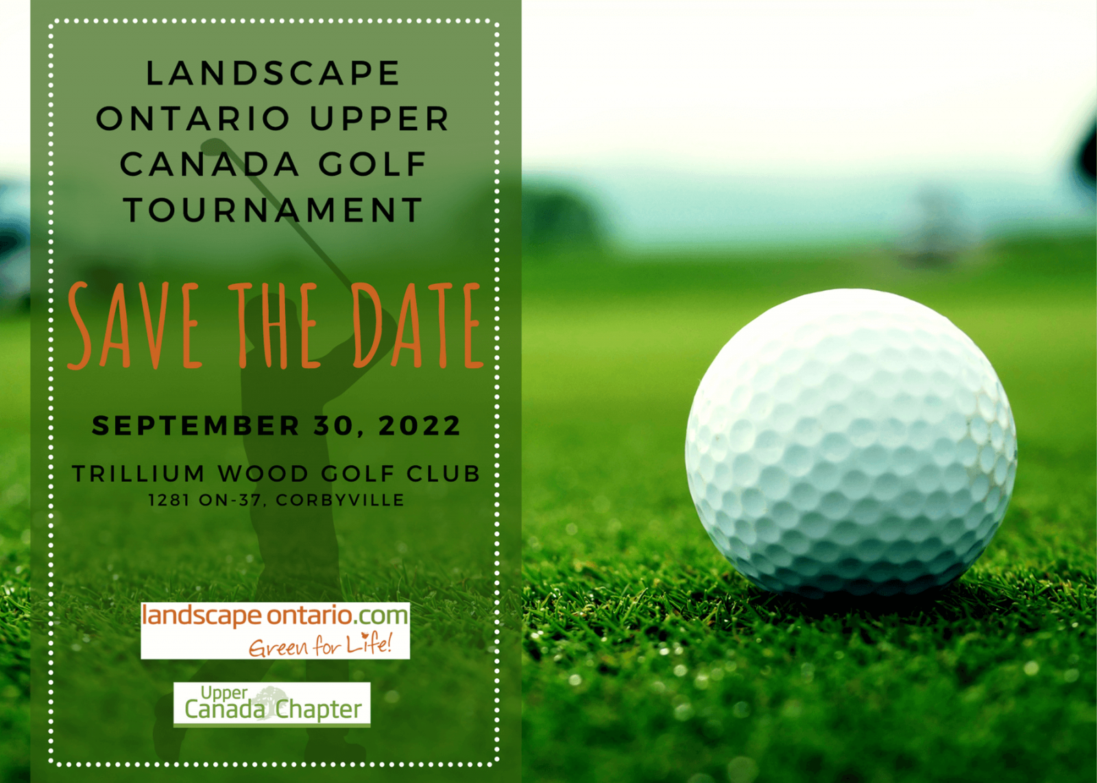Upper Canada Chapter 2022 Golf Tournament