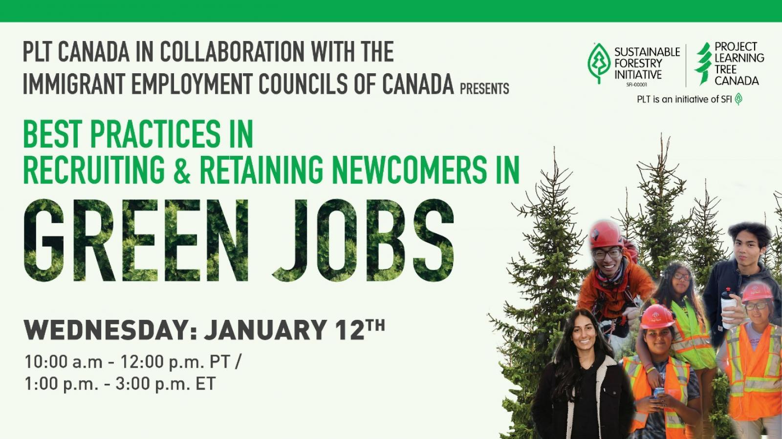 Best Practices in Recruiting and Retaining Newcomers in Green Jobs webinar