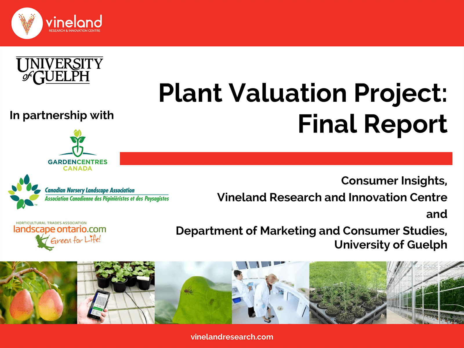 Vineland Plant Valuation Project final report