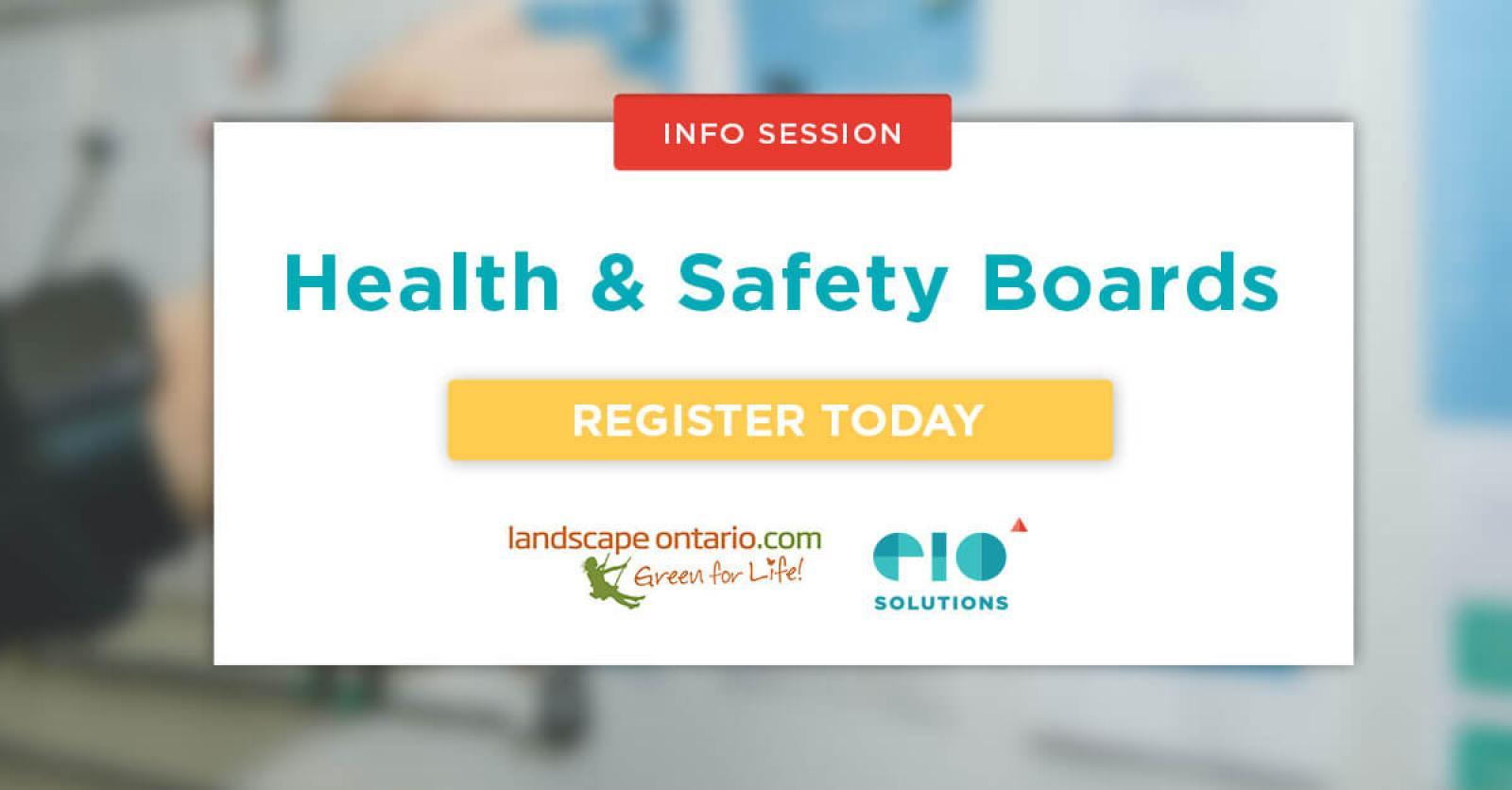 EIO Info Session: Health & Safety Boards