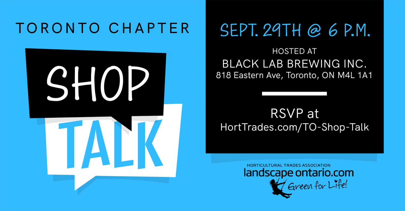 Toronto Chapter Shop Talk September 29, 2022