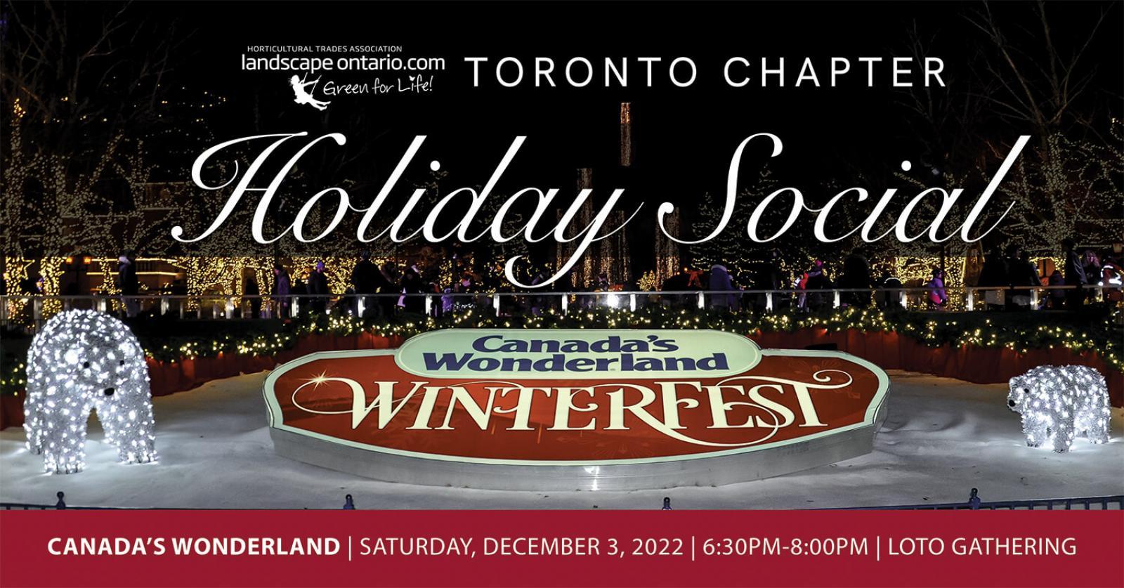 Toronto Chapter Holiday Social December 3, 2022