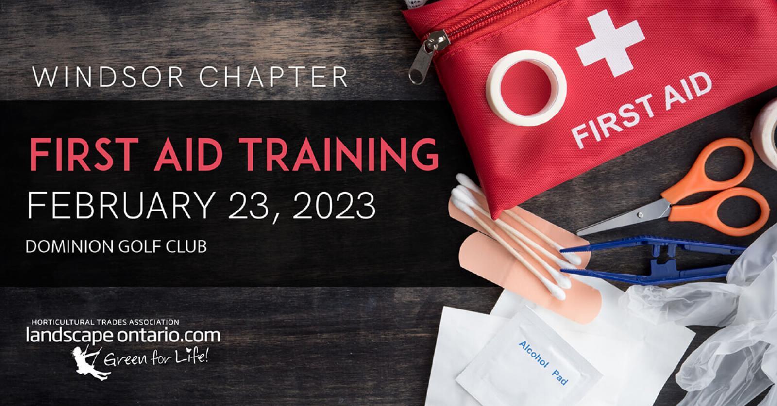 Windsor Chapter First Aid Training February 23, 2023