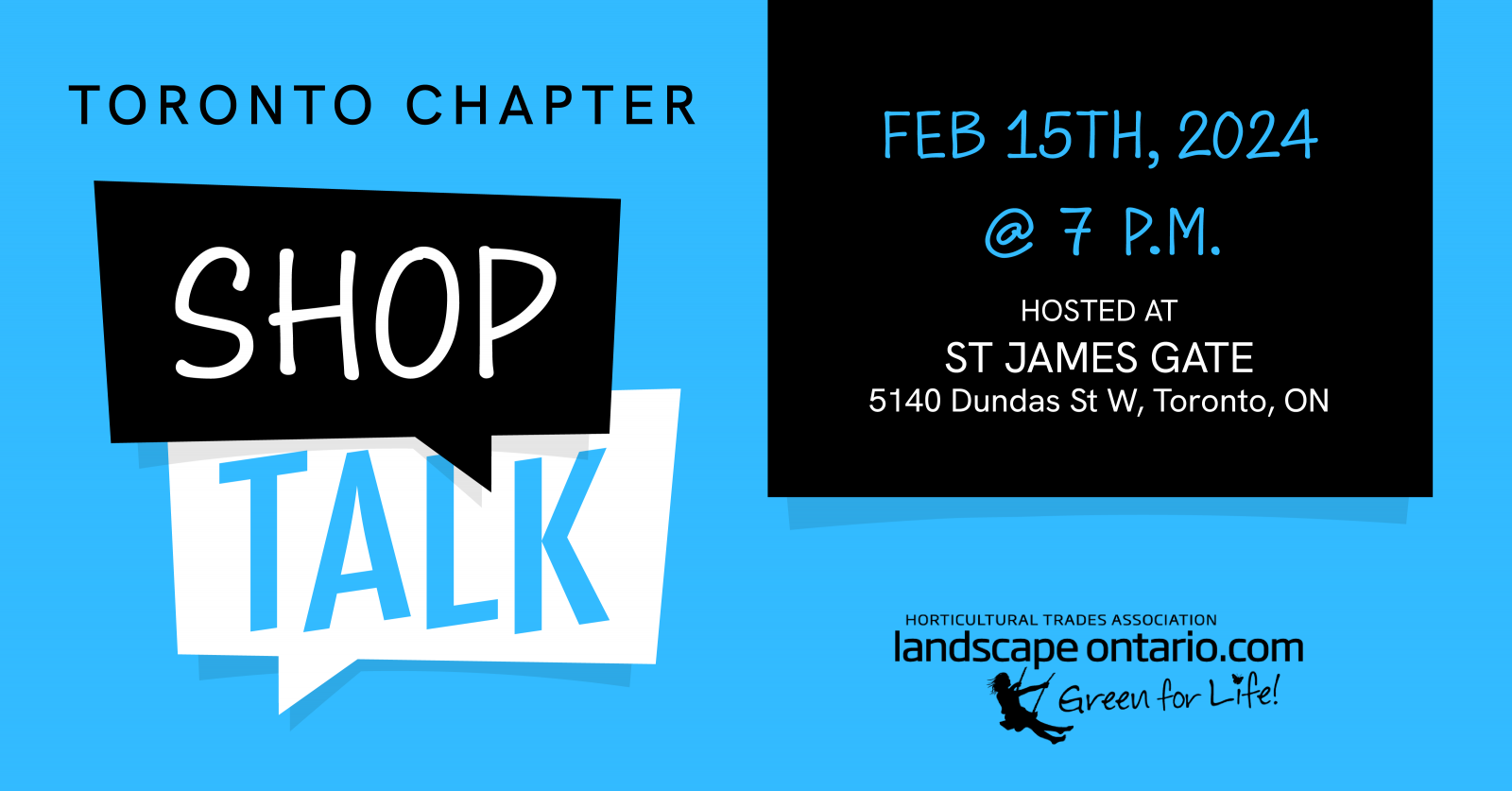 Toronto Chapter Shop Talk 2024