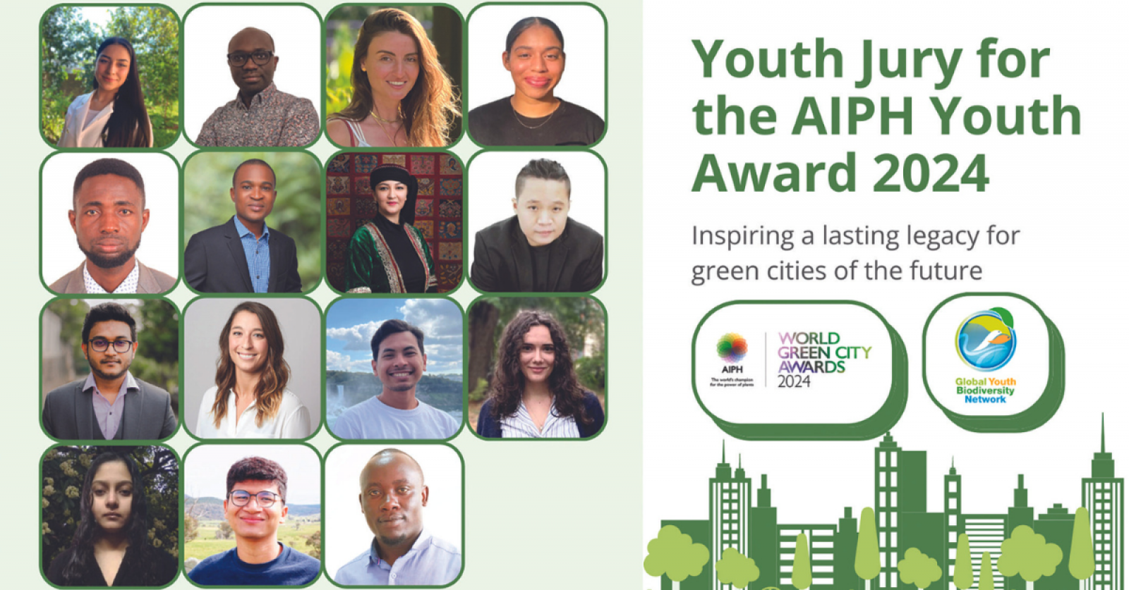 AIPH and GYBN proudly announce list of youth jury members for the AIPH World Green Cities Awards