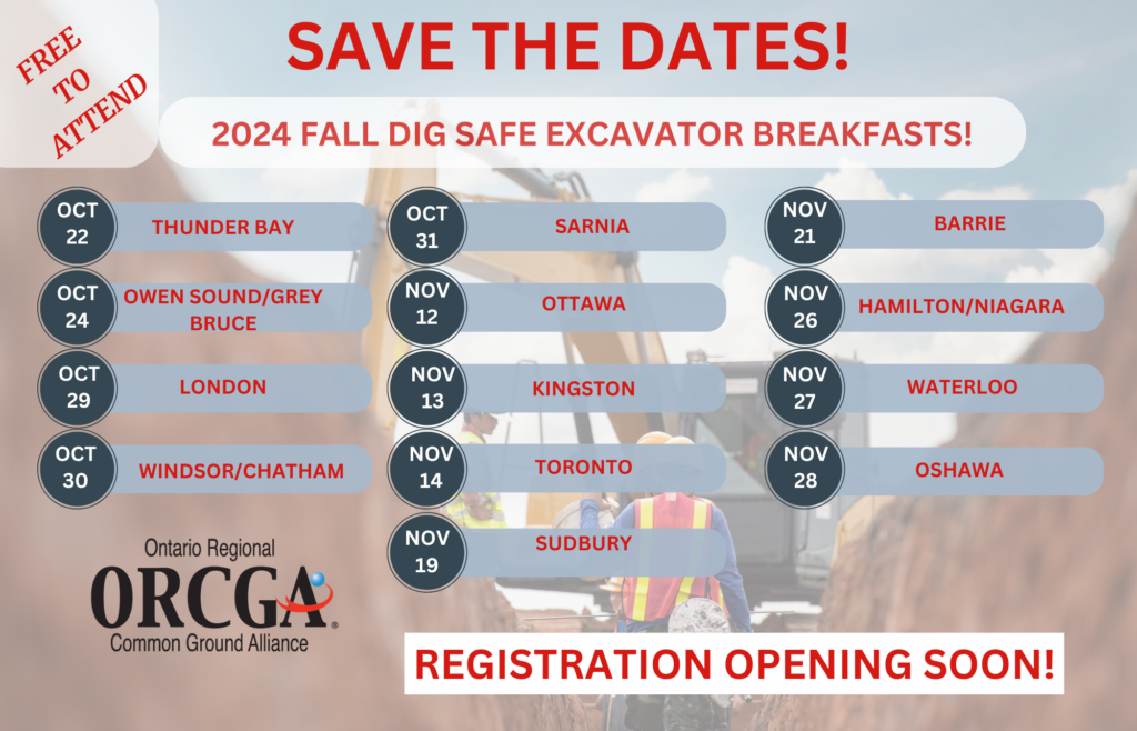 Dig Safe Contractor Breakfasts — Fall 2024