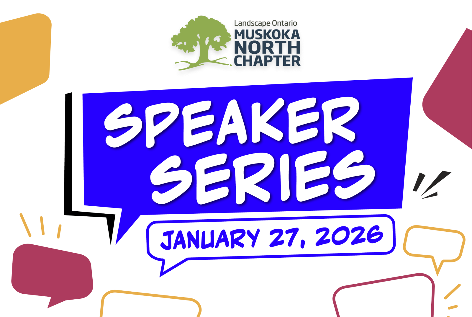 Muskoka Chapter Meeting Jan 27